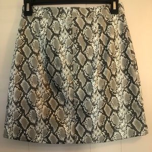 Snake skin print skirt